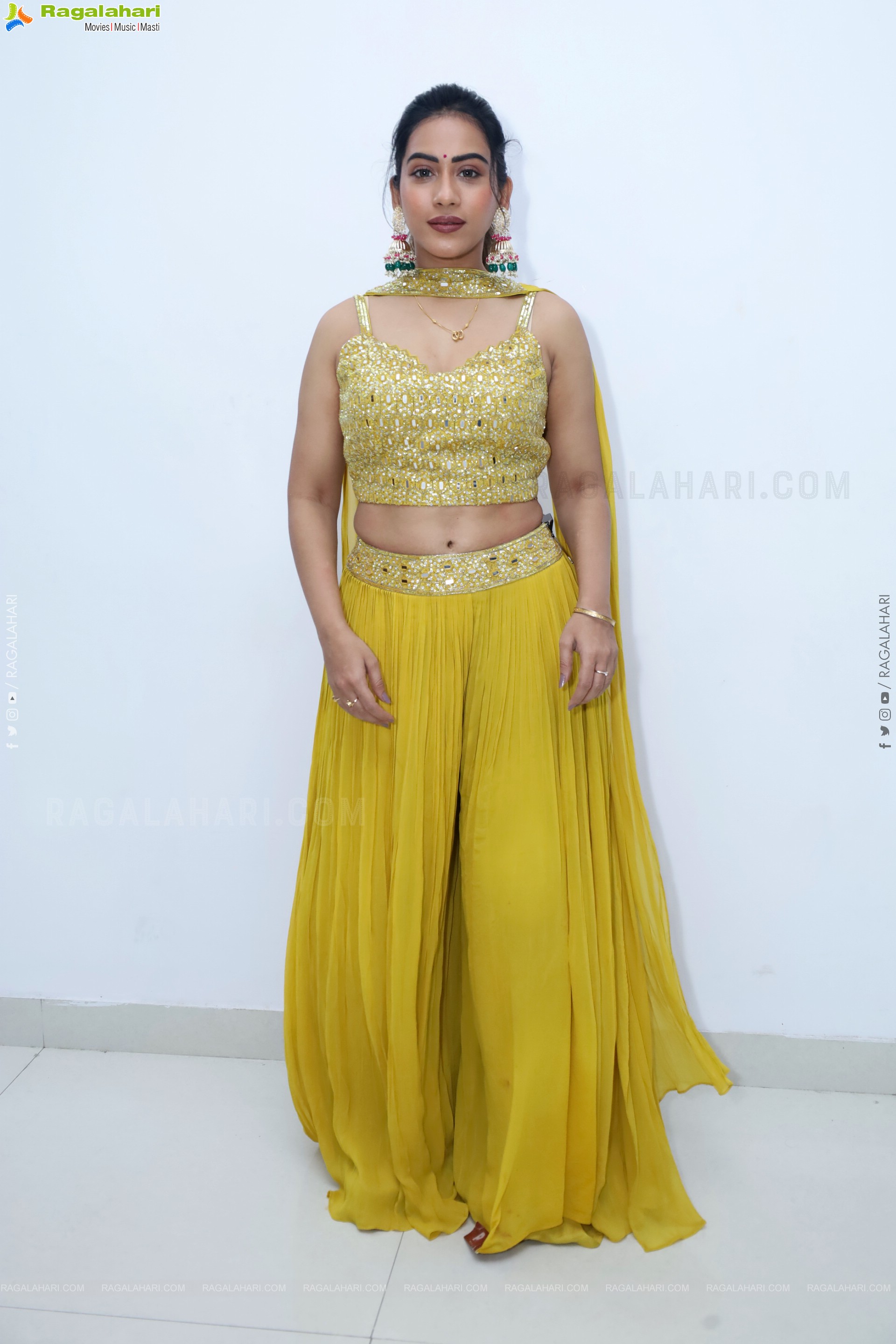 Preeti Sundar in Green Designer Dress, HD Gallery