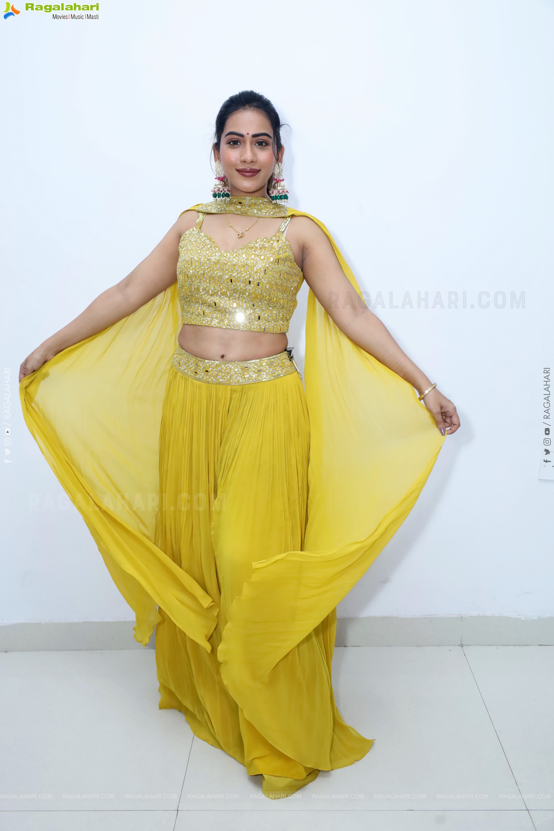 Preeti Sundar in Green Designer Dress, HD Gallery