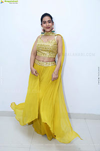 Preeti Sundar in Green Designer Dress, HD Gallery
