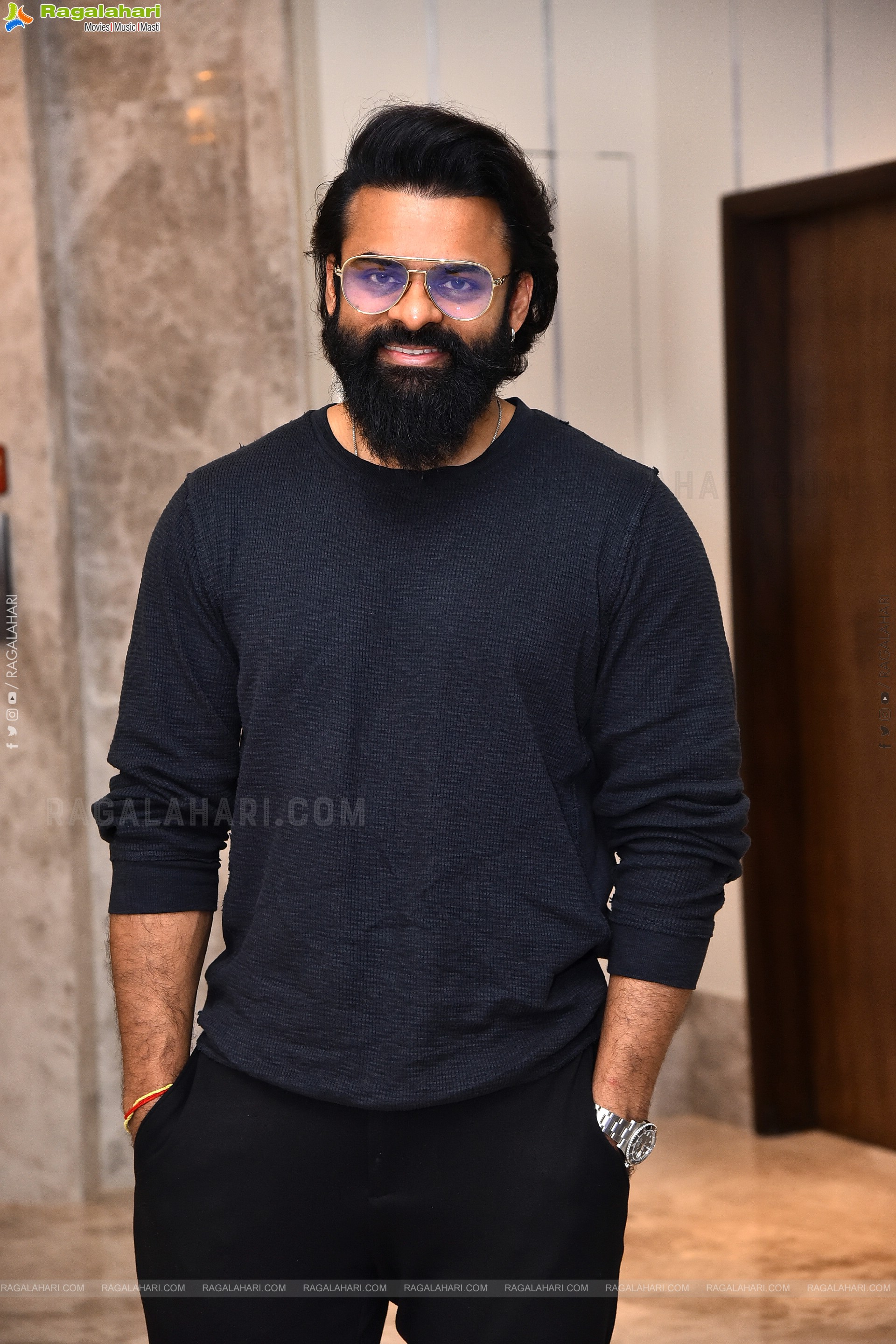 Sai Dharam Tej at Mayasabha Trailer Launch Event, HD Gallery