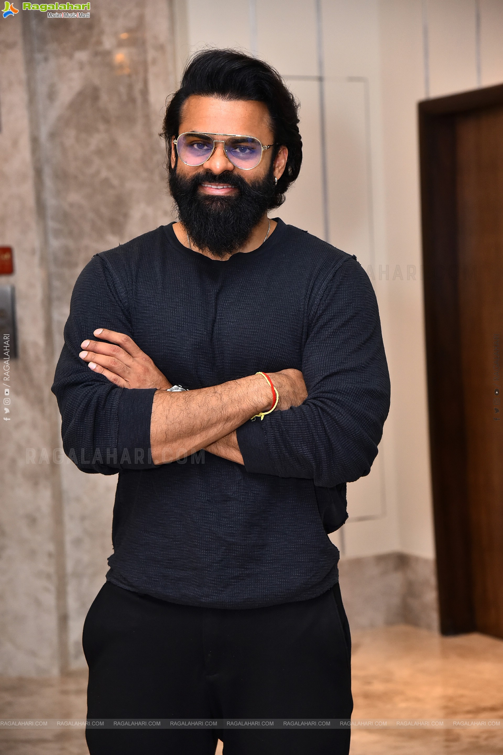 Sai Dharam Tej at Mayasabha Trailer Launch Event, HD Gallery