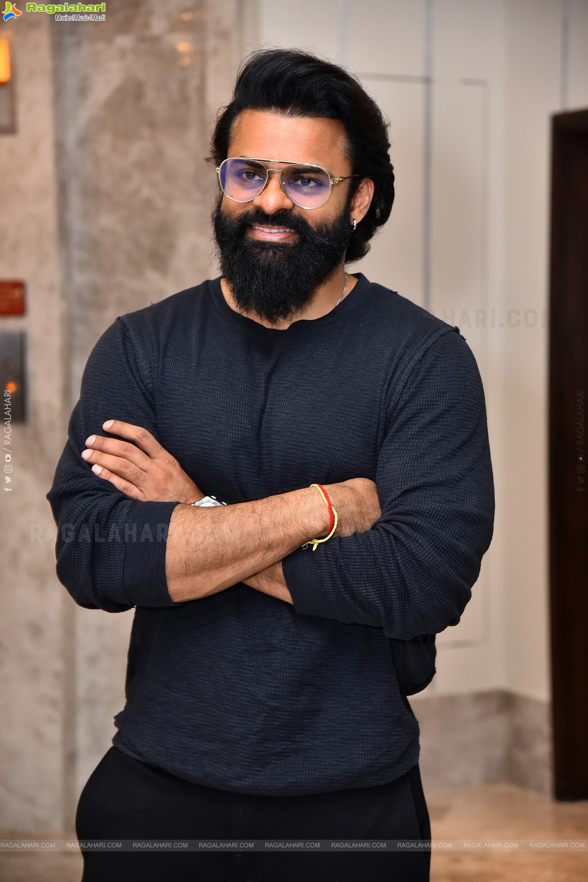 Sai Dharam Tej at Mayasabha Trailer Launch Event, HD Gallery