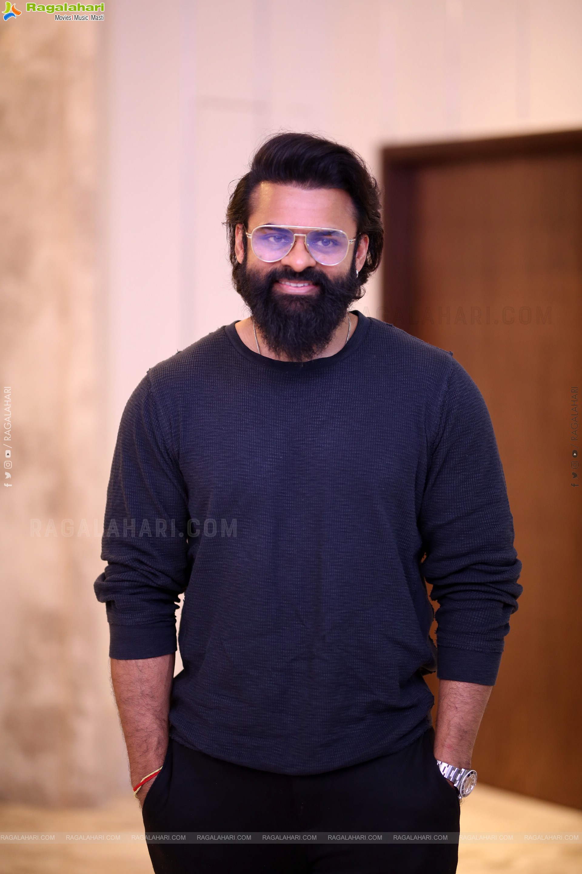 Sai Dharam Tej at Mayasabha Trailer Launch Event, HD Gallery