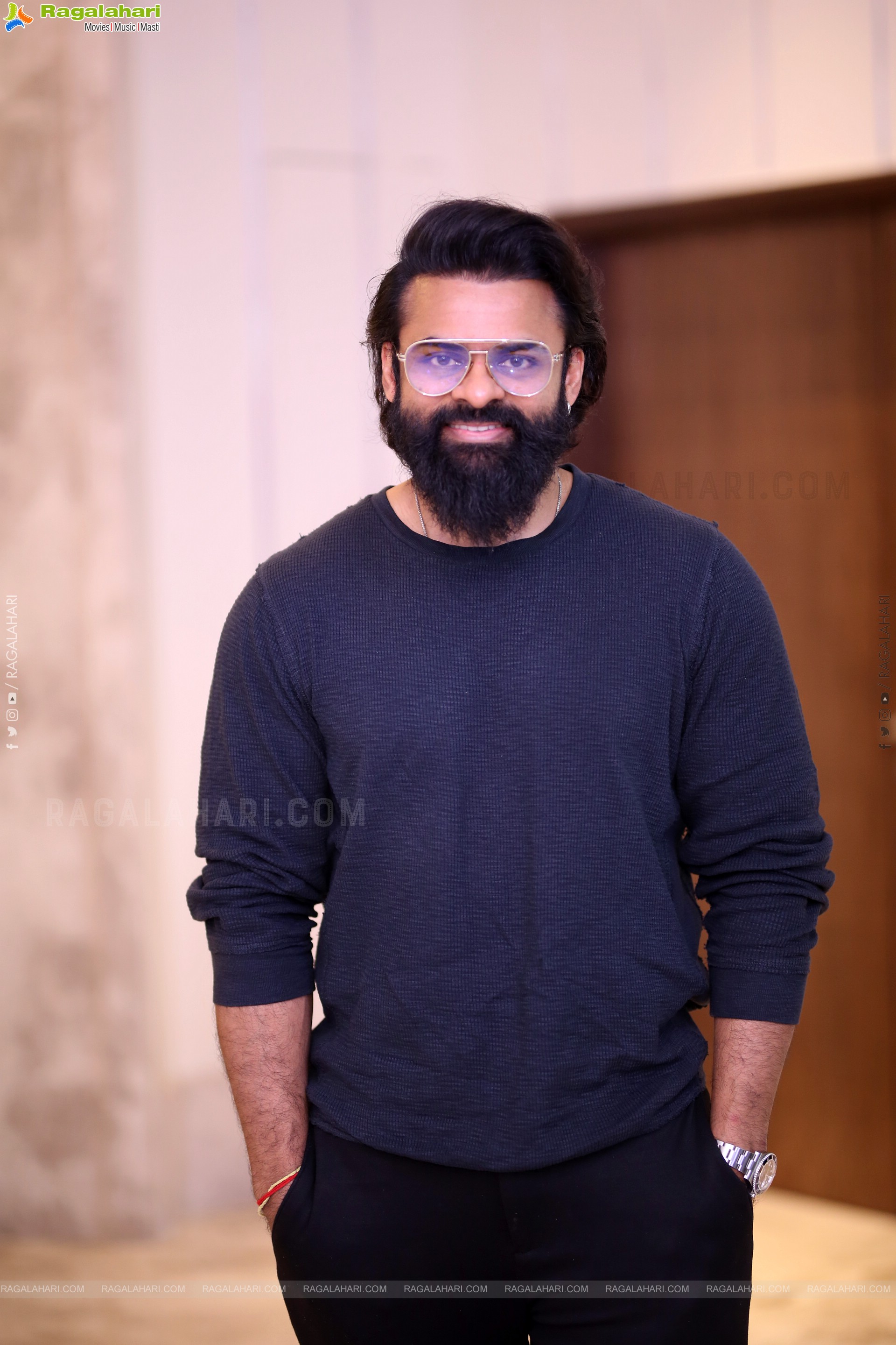 Sai Dharam Tej at Mayasabha Trailer Launch Event, HD Gallery