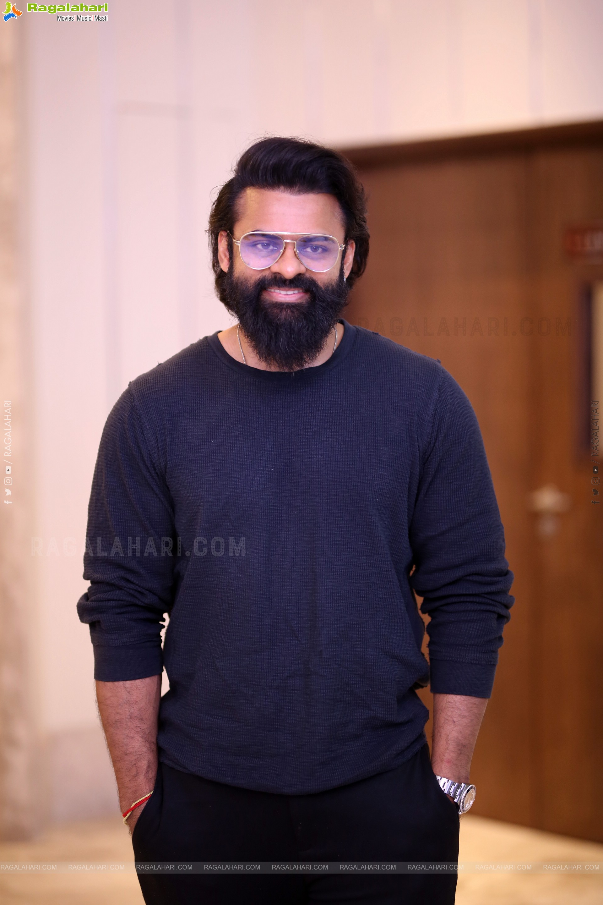 Sai Dharam Tej at Mayasabha Trailer Launch Event, HD Gallery