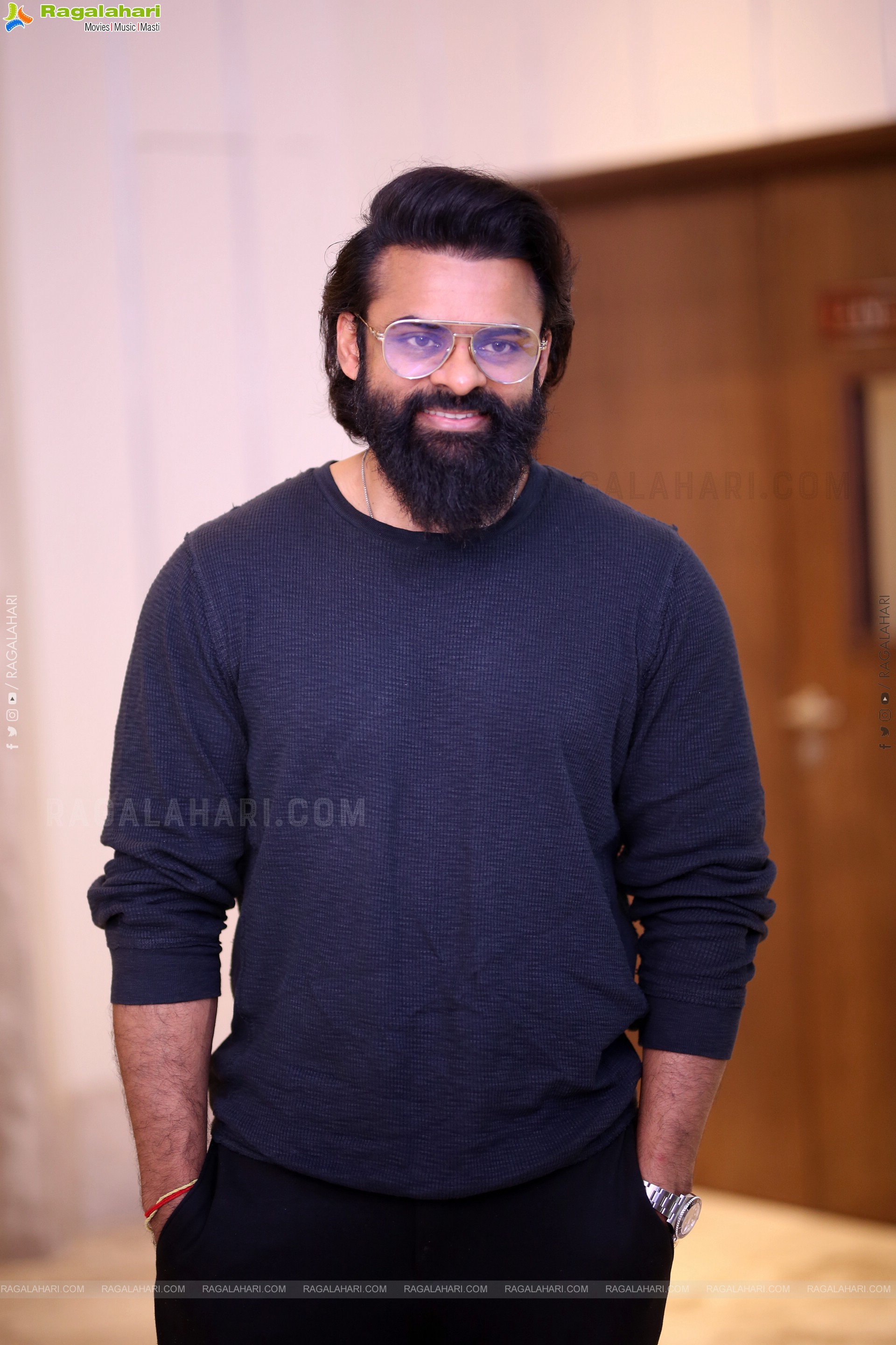 Sai Dharam Tej at Mayasabha Trailer Launch Event, HD Gallery