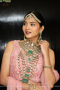 Sanjana Jooluri Poses with Traditional Jewellery, HD Gallery