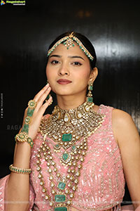 Sanjana Jooluri Poses with Traditional Jewellery, HD Gallery
