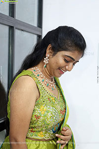 Akhila Reddy Glam stills in Green Dress, HD Gallery