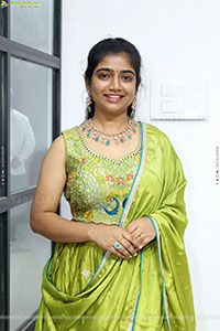 Akhila Reddy Glam stills in Green Dress, HD Gallery