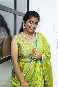 Akhila Reddy Glam stills in Green Dress, HD Gallery