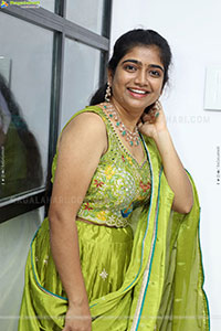 Akhila Reddy Glam stills in Green Dress, HD Gallery