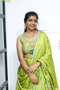 Akhila Reddy Glam stills in Green Dress, HD Gallery