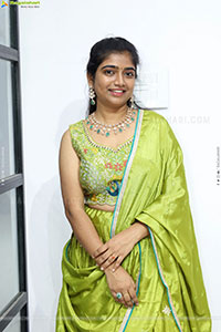 Akhila Reddy Glam stills in Green Dress, HD Gallery