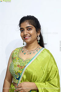 Akhila Reddy Glam stills in Green Dress, HD Gallery