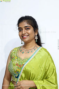 Akhila Reddy Glam stills in Green Dress, HD Gallery