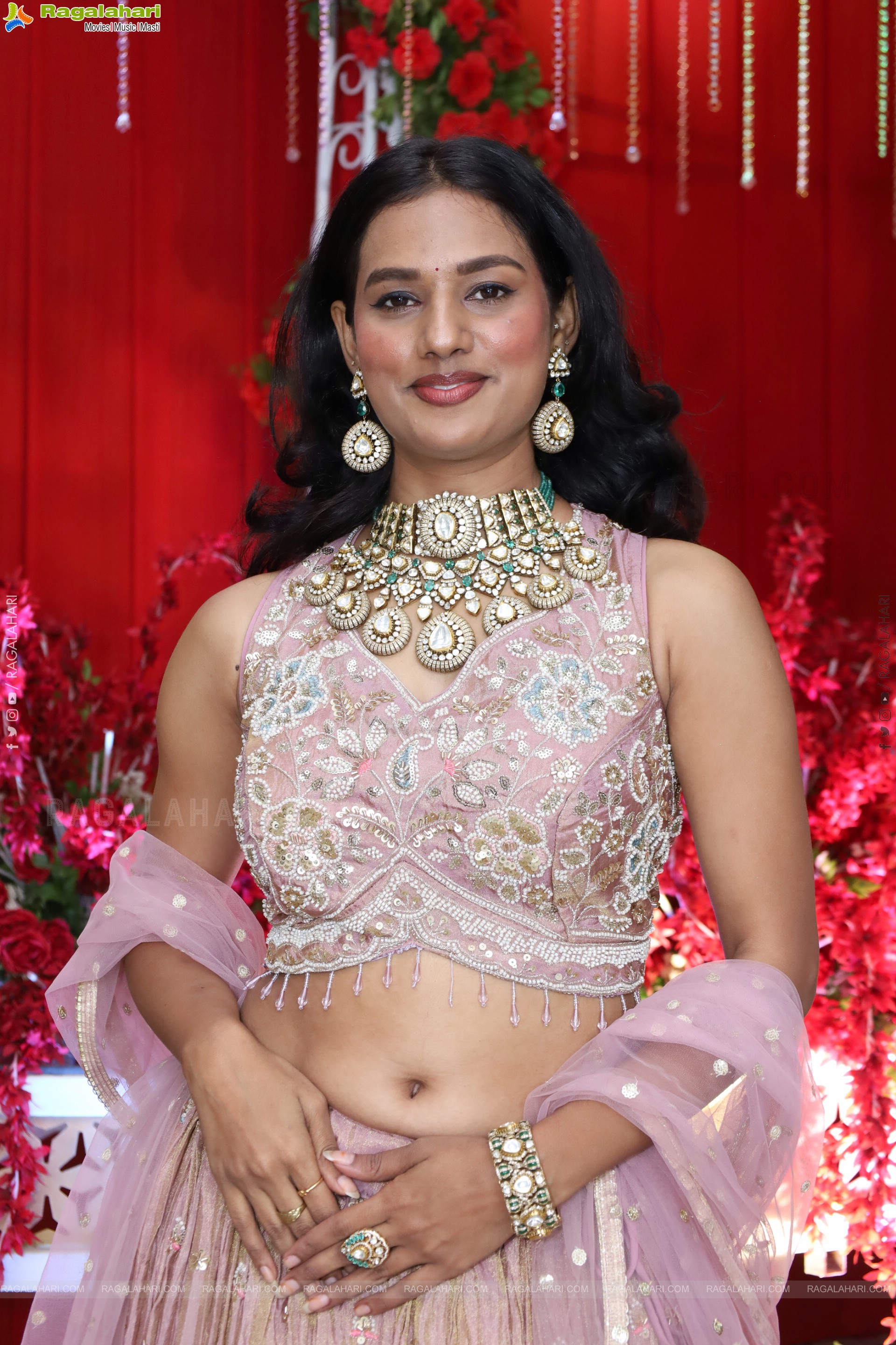 Anusha Mahathi Glam stills in Lehenga Choli, HD Gallery