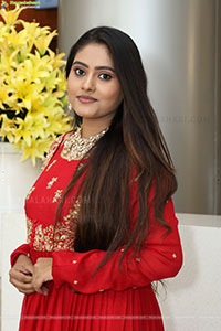 Bindhu Krishna Stills in Red Designer Dress, HD Gallery