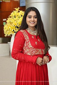 Bindhu Krishna Stills in Red Designer Dress, HD Gallery