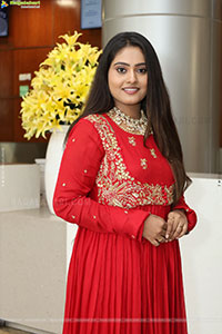 Bindhu Krishna Stills in Red Designer Dress, HD Gallery