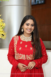 Bindhu Krishna Stills in Red Designer Dress, HD Gallery