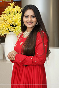 Bindhu Krishna Stills in Red Designer Dress, HD Gallery