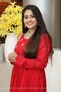Bindhu Krishna Stills in Red Designer Dress, HD Gallery
