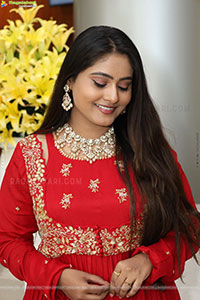 Bindhu Krishna Stills in Red Designer Dress, HD Gallery
