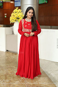 Bindhu Krishna Stills in Red Designer Dress, HD Gallery