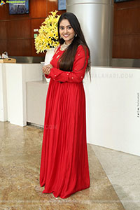 Bindhu Krishna Stills in Red Designer Dress, HD Gallery
