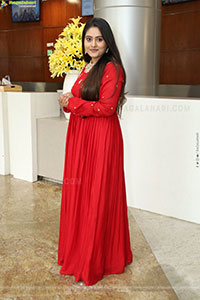 Bindhu Krishna Stills in Red Designer Dress, HD Gallery