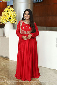Bindhu Krishna Stills in Red Designer Dress, HD Gallery