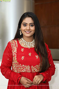 Bindhu Krishna Stills in Red Designer Dress, HD Gallery
