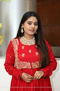 Bindhu Krishna Stills in Red Designer Dress, HD Gallery