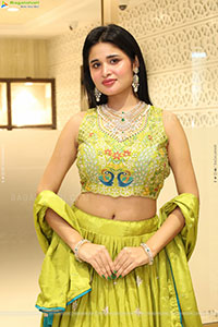 Ishika Roy in Olive Green Lehenga Choli, HD Gallery