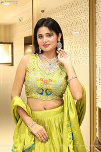 Ishika Roy in Olive Green Lehenga Choli, HD Gallery