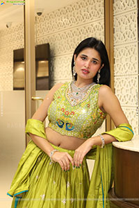 Ishika Roy in Olive Green Lehenga Choli, HD Gallery