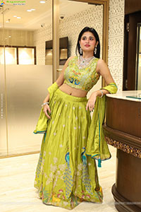 Ishika Roy in Olive Green Lehenga Choli, HD Gallery