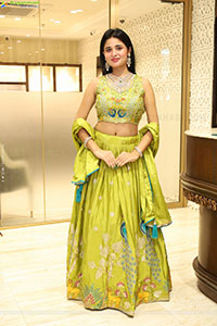 Ishika Roy in Olive Green Lehenga Choli, HD Gallery