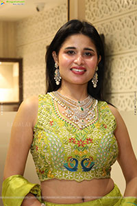 Ishika Roy in Olive Green Lehenga Choli, HD Gallery