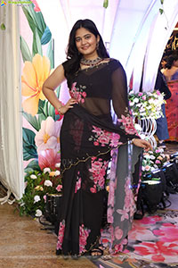 Milky Madhu stills in Floral Printed Georgette Saree