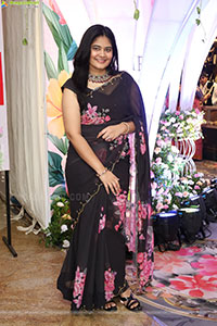 Milky Madhu stills in Floral Printed Georgette Saree