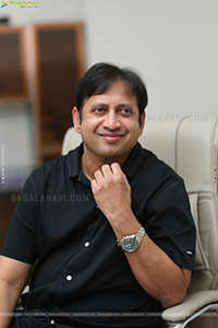Producer SKN stills at Chennai Love Story Interview