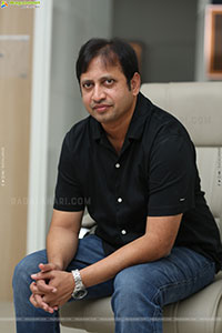 Producer SKN stills at Chennai Love Story Interview