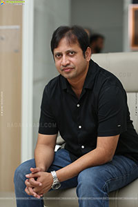 Producer SKN stills at Chennai Love Story Interview