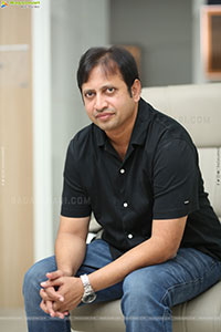Producer SKN stills at Chennai Love Story Interview