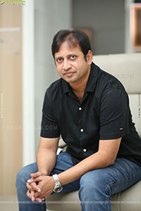 Producer SKN stills at Chennai Love Story Interview