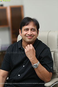 Producer SKN stills at Chennai Love Story Interview