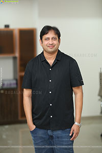 Producer SKN stills at Chennai Love Story Interview