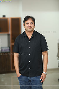 Producer SKN stills at Chennai Love Story Interview